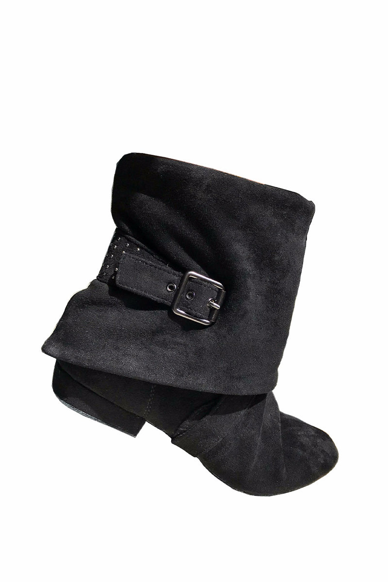 Aurora Dance Boot Black Micro Suede