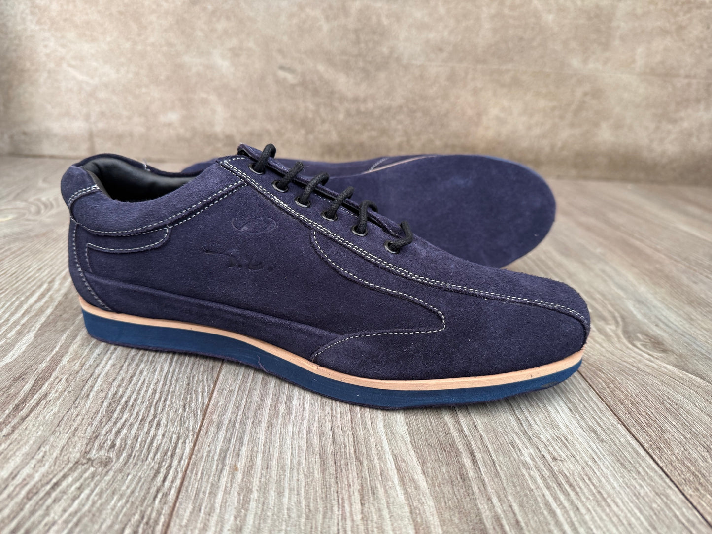 SALE Leo Dance Blue Suede Trainers