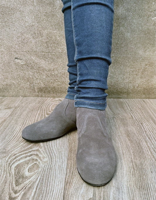 Torri Zzaoui Dance Suede Bootie Grey