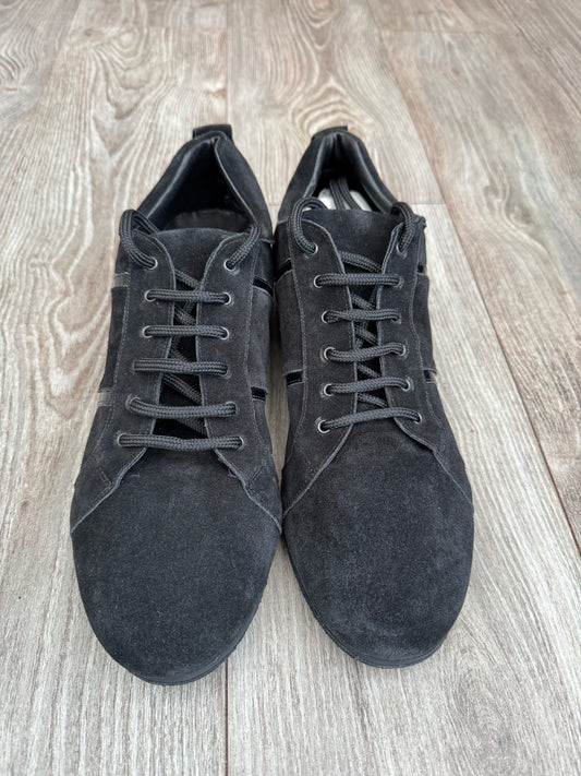 Leo Dance Black Suede Dance Trainer