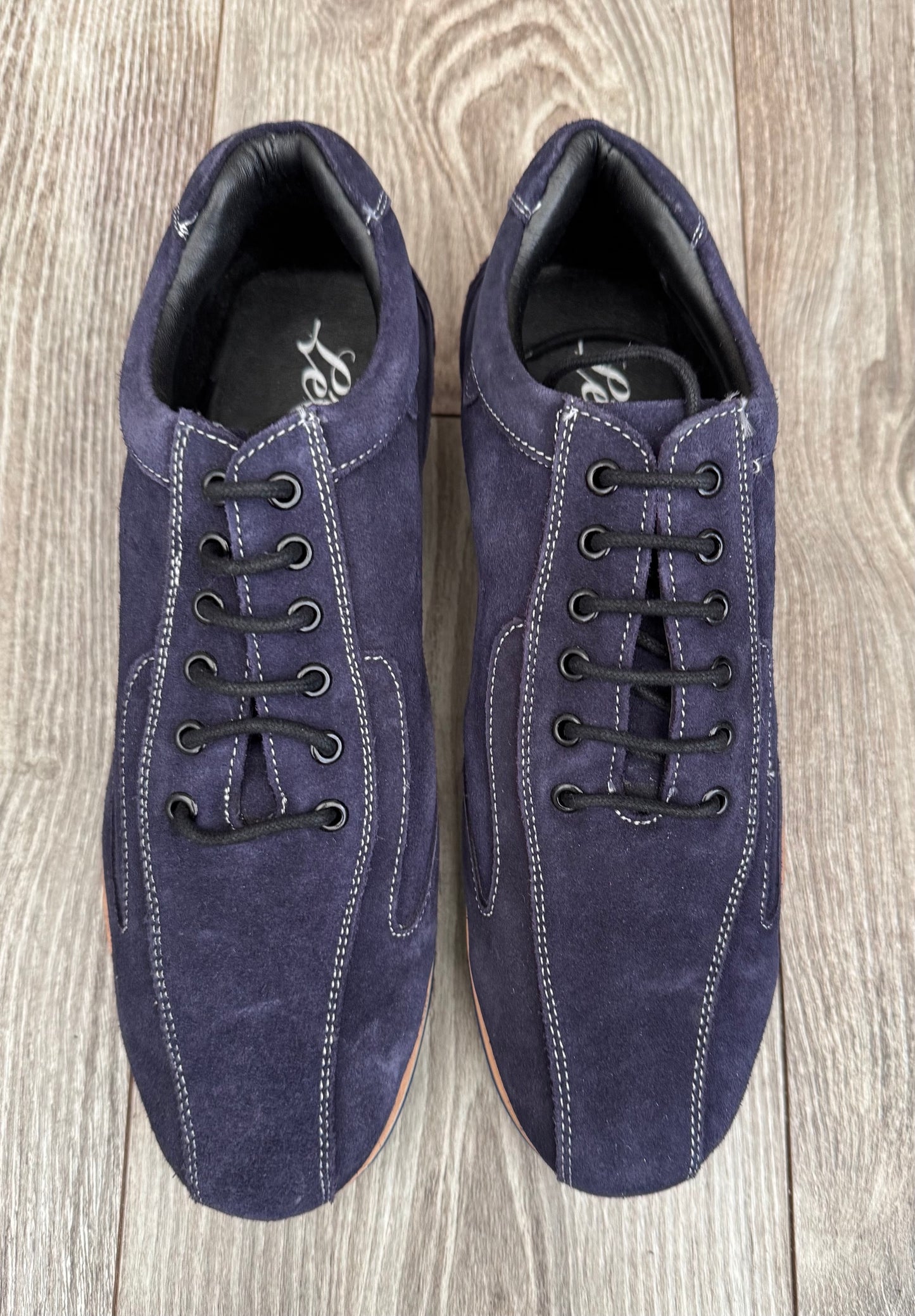 SALE Leo Dance Blue Suede Trainers