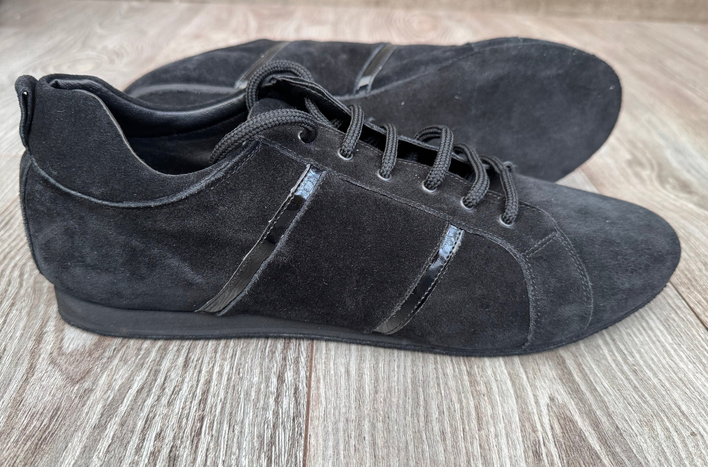 Leo Dance Black Suede Dance Trainer